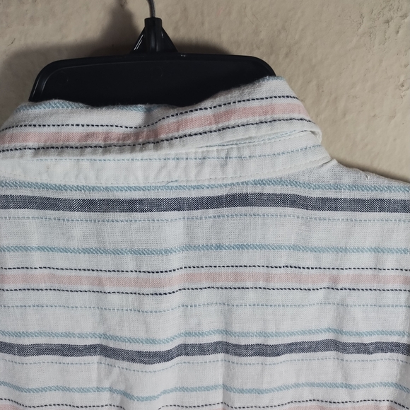 New Time And Tru Dress Linen Blend Coastal Boho Minimalist Pockets - Picture 13 of 16